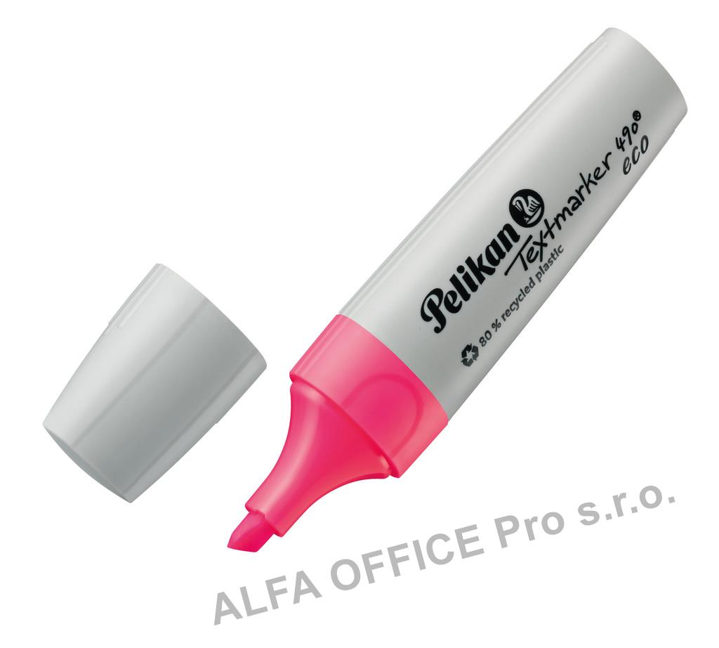 Zvýrazňovač Pelikan 490 ECO NEON / růžová