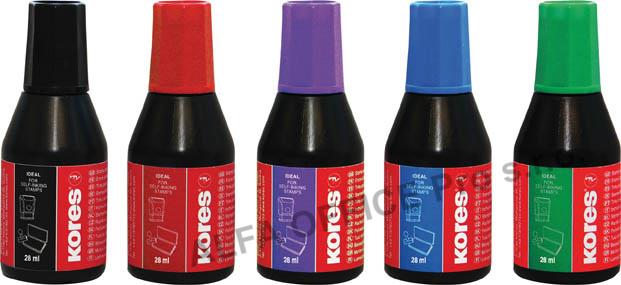 Razítkové barvy Kores - černá