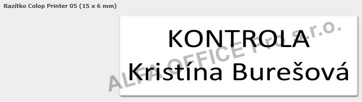 Colop razítko Printer 05 štoček