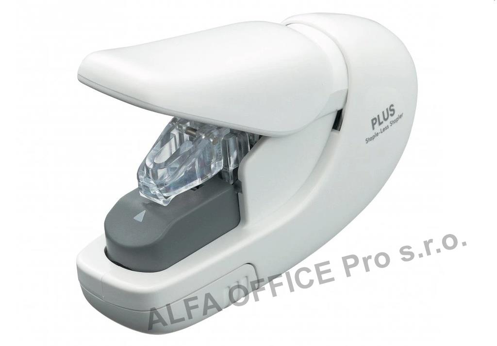 Kancelářský sešívač PLUS bezdrátový Eco - bílá / 5 listů