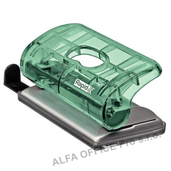 Kancelářský děrovač Rapid Colour´Ice FC5 mini / ledově zelená - 10 listů