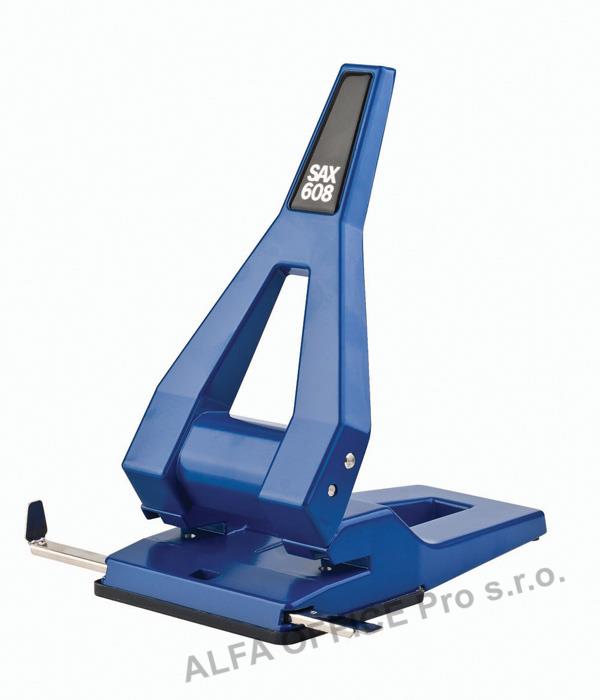 Kancelářský děrovač SAX 608 / modrá - 63 listů