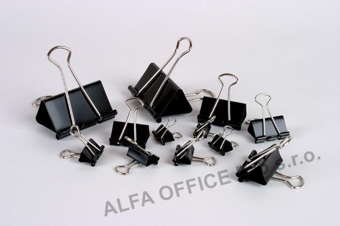 Klipy kovové černé - 41 mm