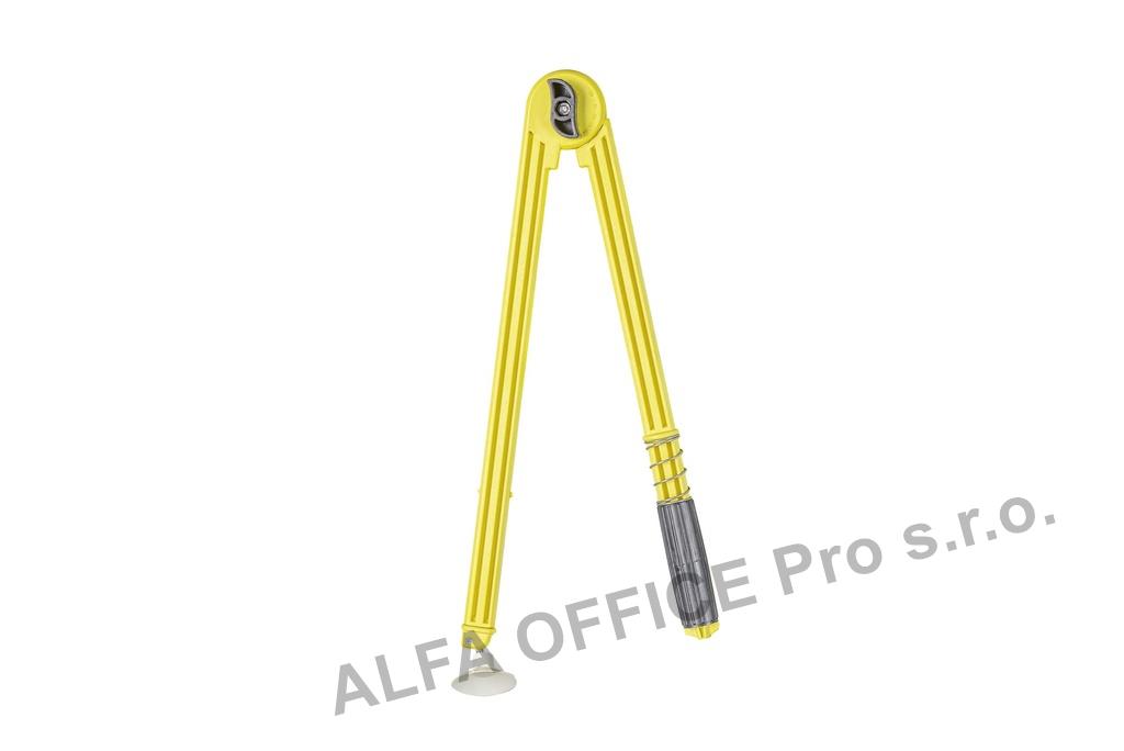 Kružítko na tabuli WISSNER  - s přísavkou / žlutá