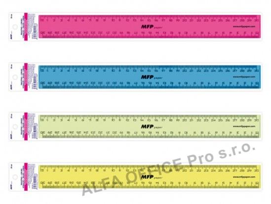 Pravítko 30 cm - mix barev