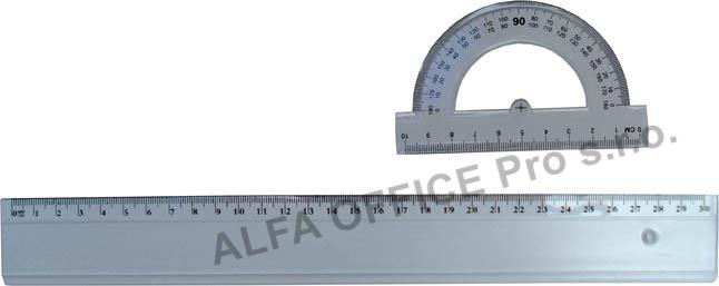 Pravítko 30 cm - transparentní