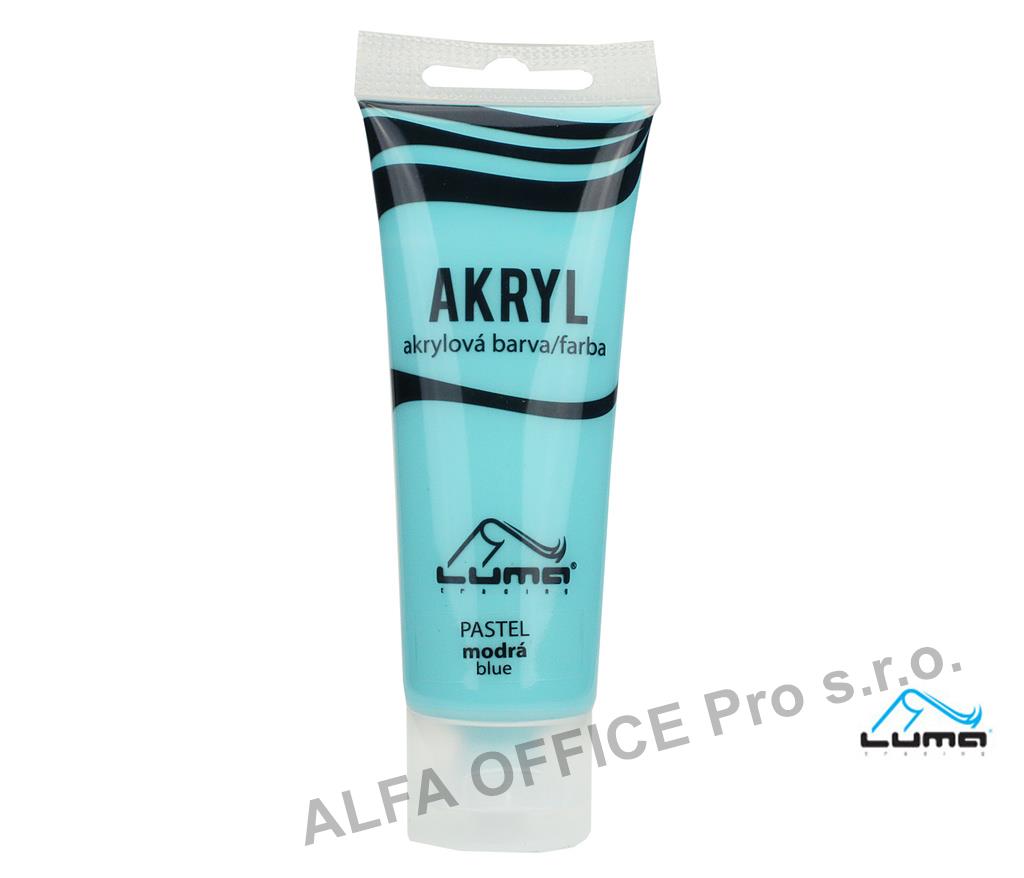 Akrylová barva LUMA - PASTEL / 75 ml / modrá