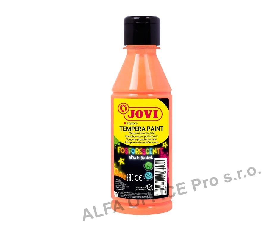 Tekuté temperové barvy JOVI PREMIUM v lahvi - 250 ml / neon oranžová