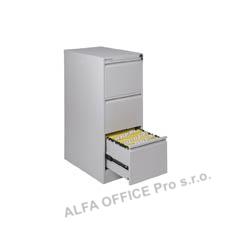 Kartotéky kovové -  3 zásuvky