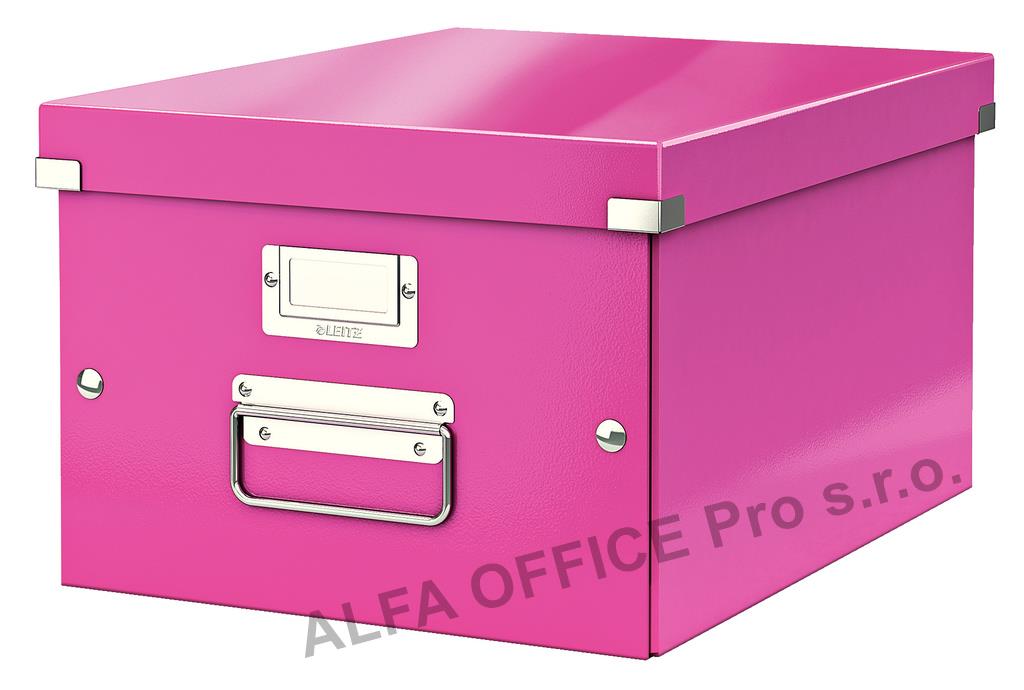Krabice Leitz Click & Store - M střední / růžová