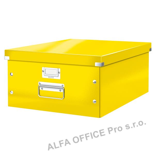Krabice Leitz Click & Store - L velká / žlutá
