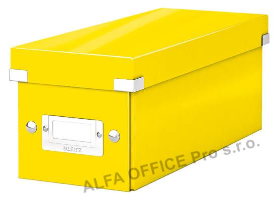 Krabice Leitz Click & Store - na CD / žlutá