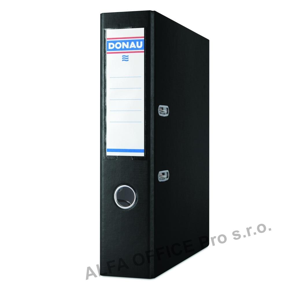 Pořadač A4 pákový Donau Master PP - hřbet 7,5 cm / černá