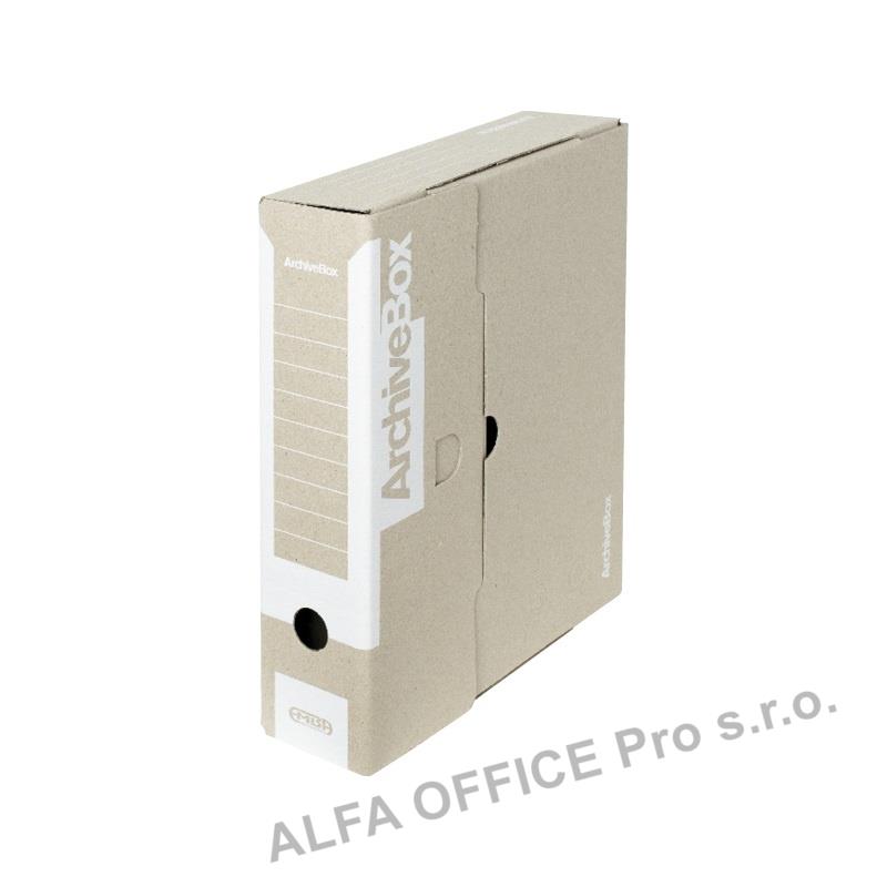 Archivní box Emba A4 hřbet 7,5 cm /  bílá