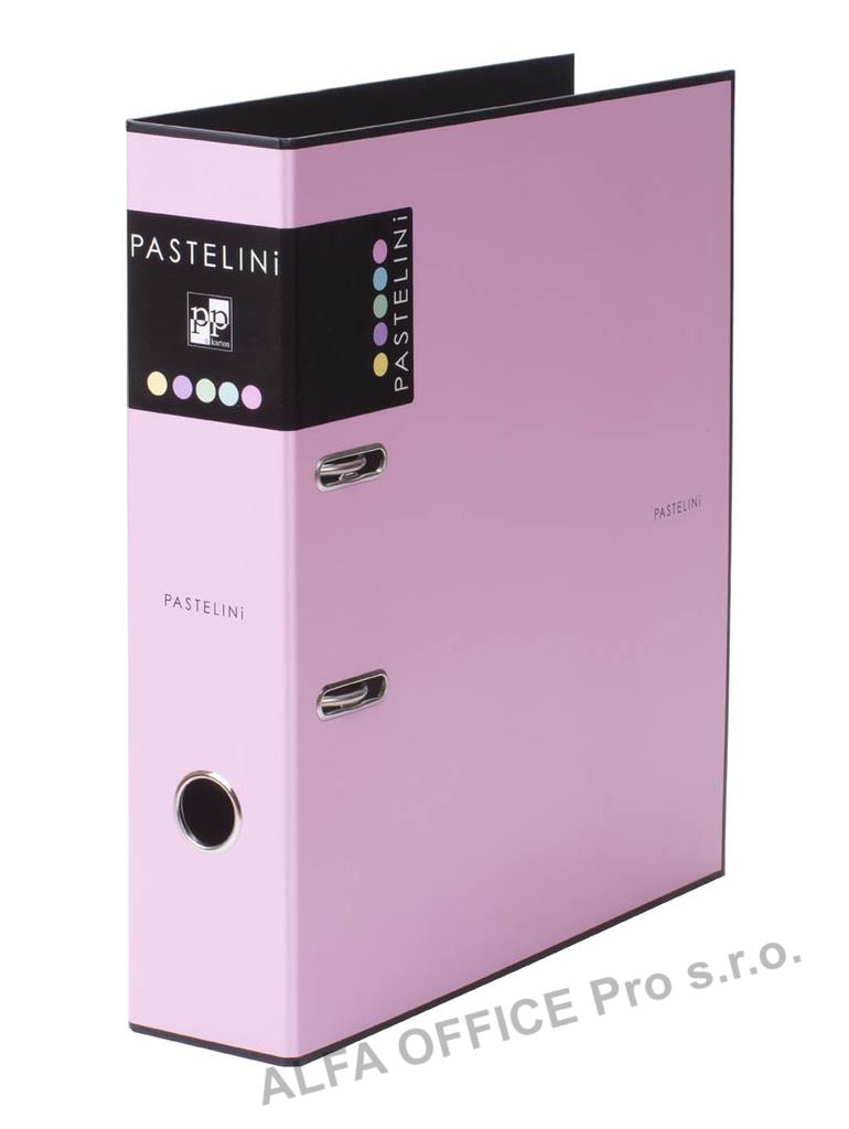 Pořadač A4 pákový PASTELINi - 7 cm / růžová