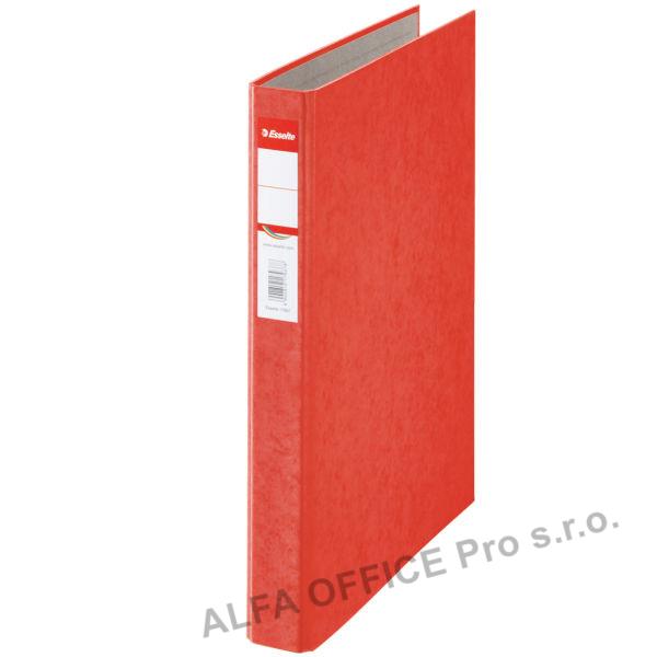 Pořadač Esselte A4 kroužkový Rainbow 2 - kroužek 4,2 cm / červená