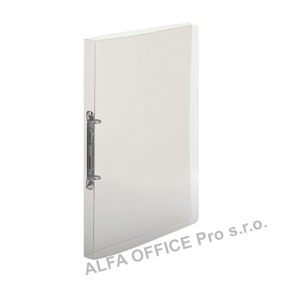 Desky A4 kroužkové průsvitné - 2 - kroužek / kouřová