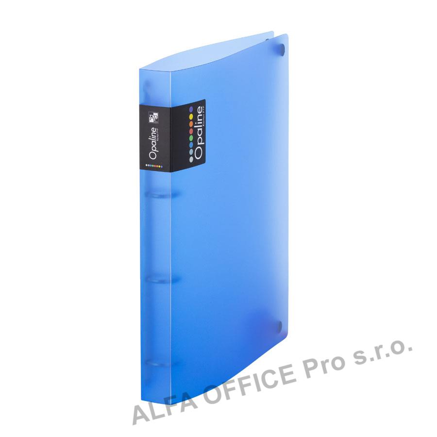 Desky A4 kroužkové Opaline - 4 - kroužek / modrá