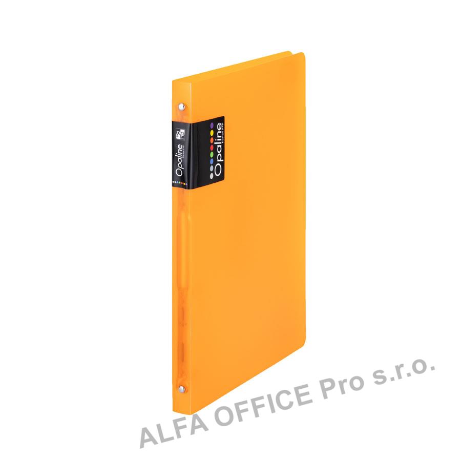 Desky A4 kroužkové Opaline - 4 - kroužek / oranžová