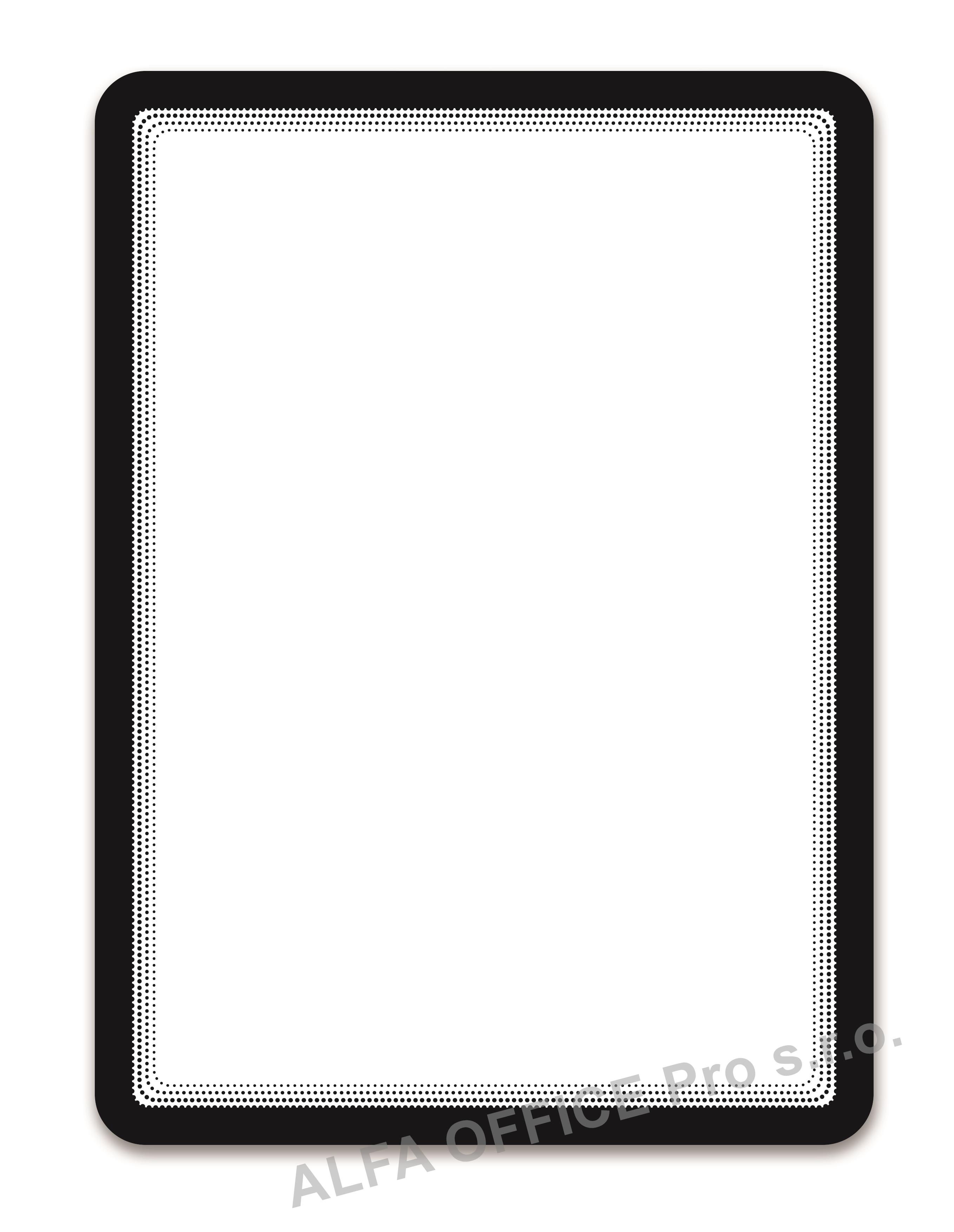 Kapsy samolepicí Magneto - A4 / černá / 2 ks