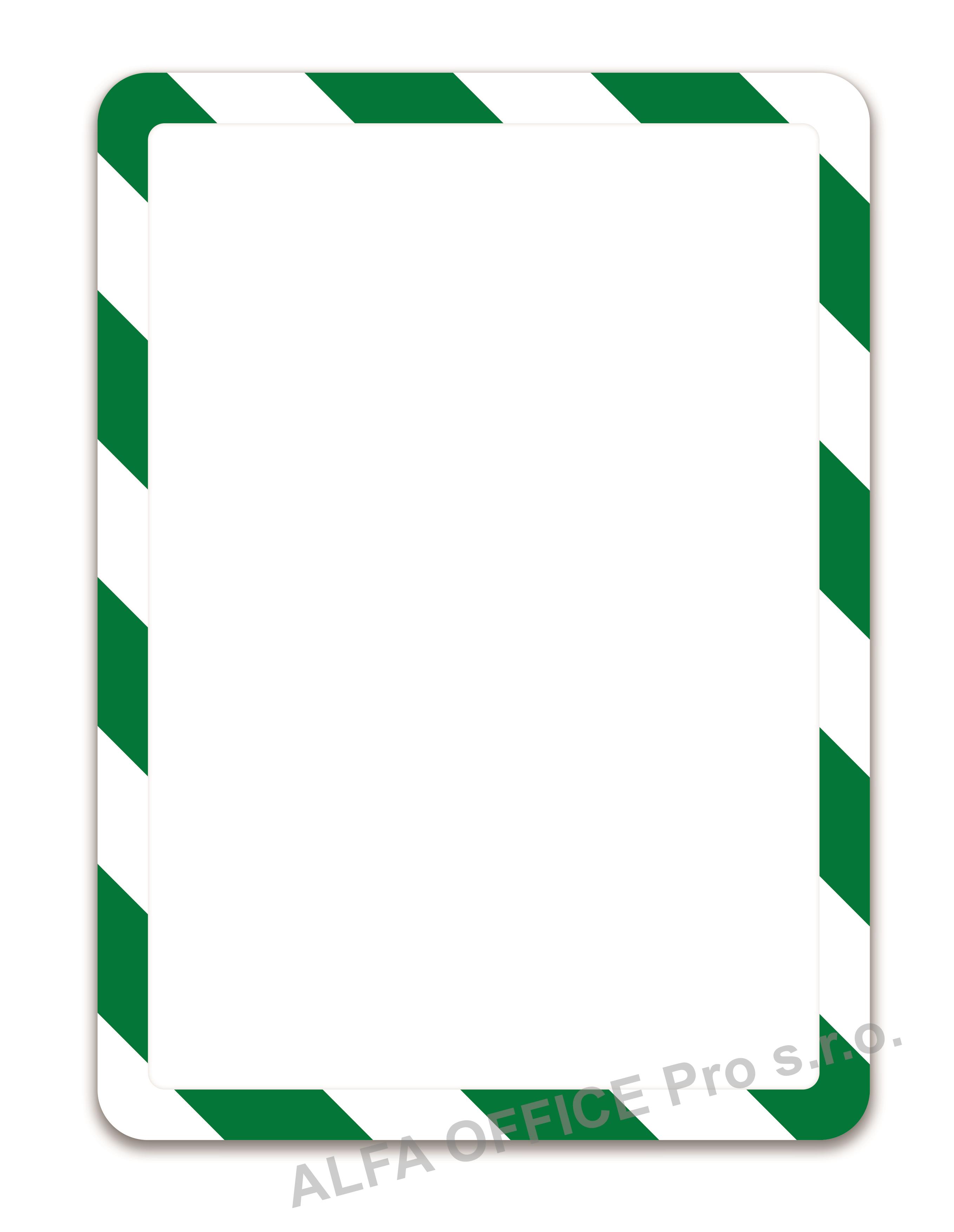 Kapsy Magneto bezpečnostní - A4 / zeleno-bílá / 2 ks / samolepicí