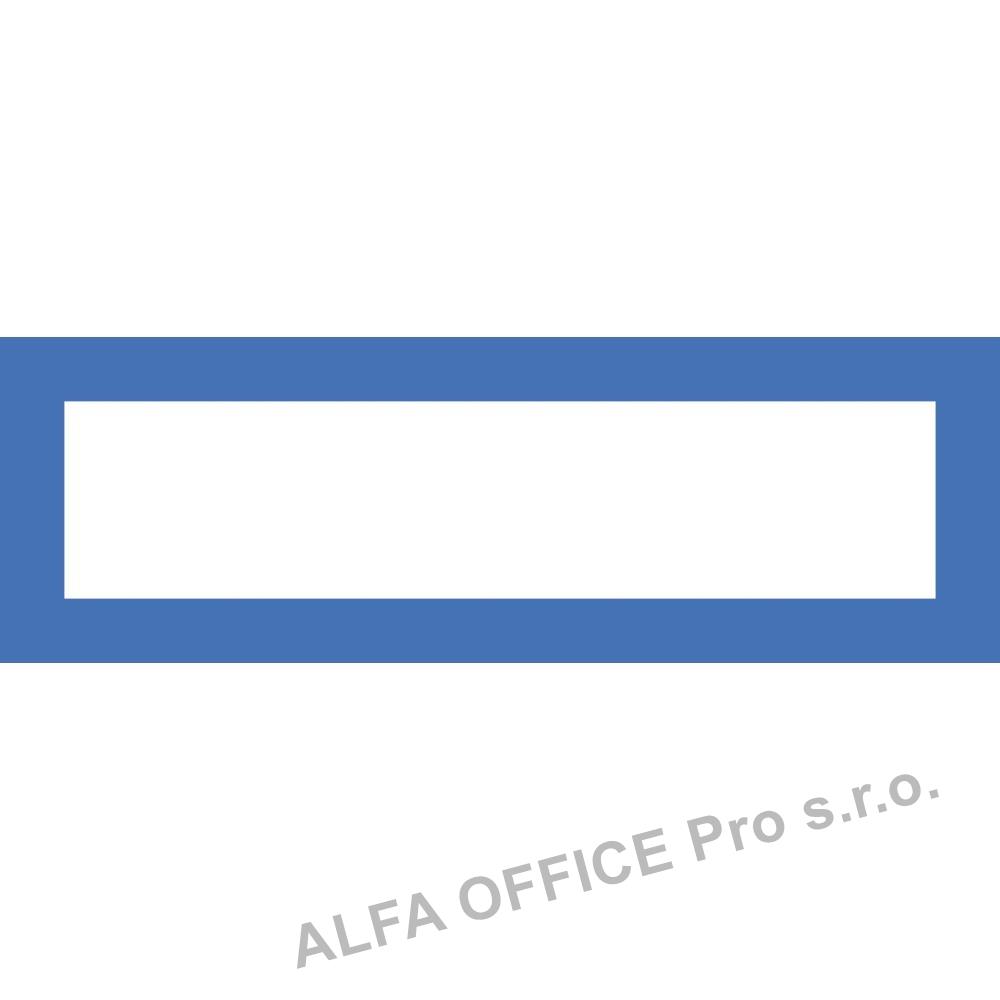 Magnetický informační rámeček LEAN A5/A4 - 230 x 75 mm / modrá / 10 ks