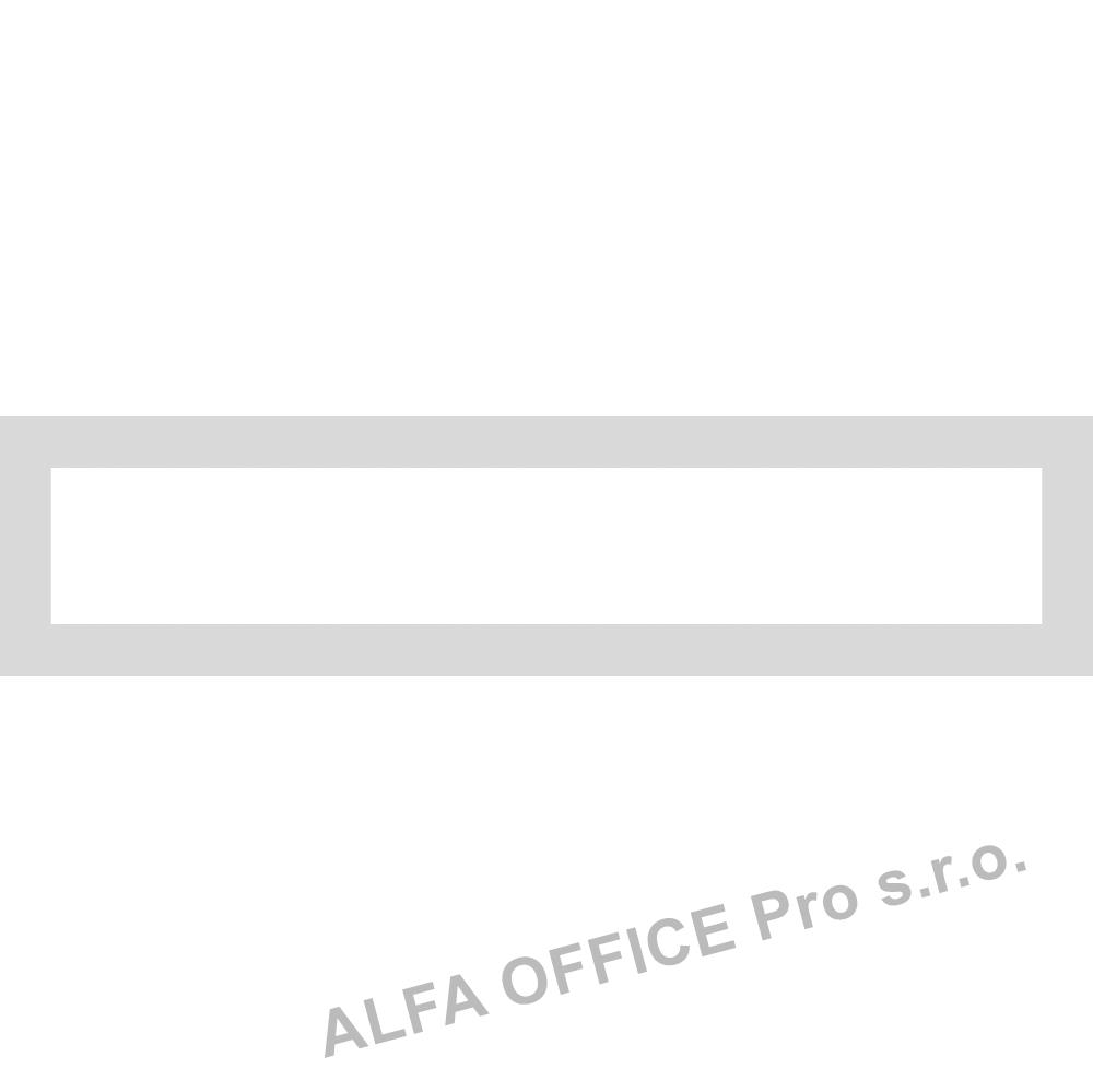 Magnetický informační rámeček LEAN A4/A3 - 317 x 75 mm / šedá / 10 ks