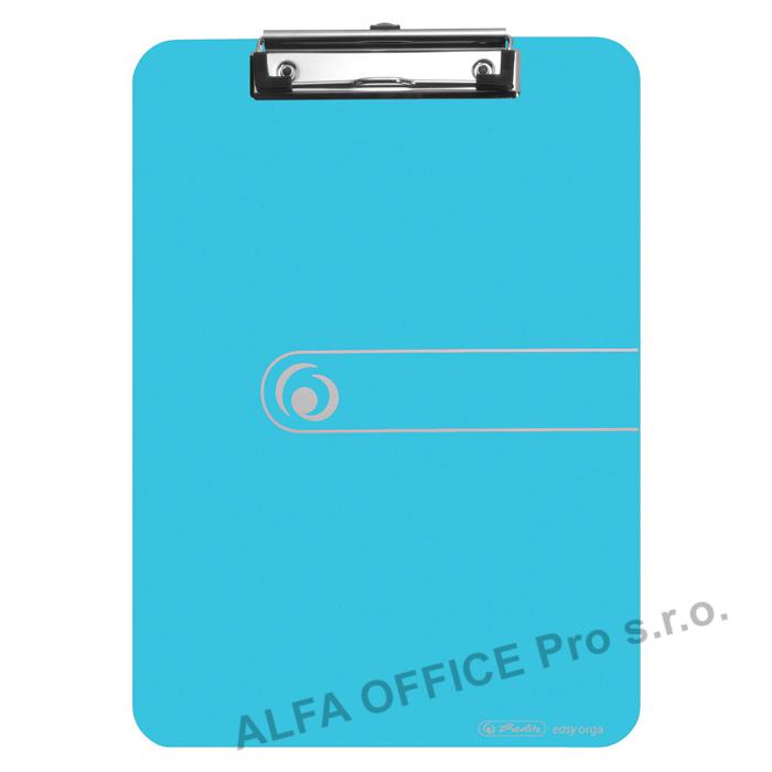 Podložka A4 s klipem easy orga - modrá transparentní