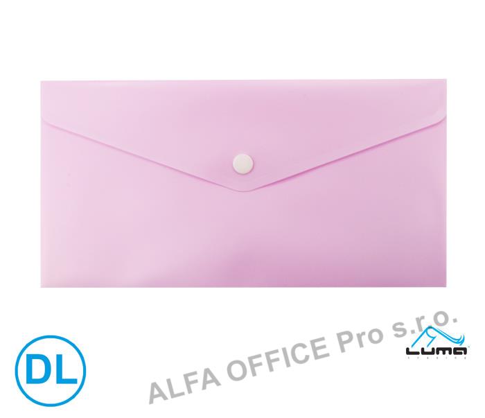 Spisové desky s drukem LUMA - DL / pastelová růžová