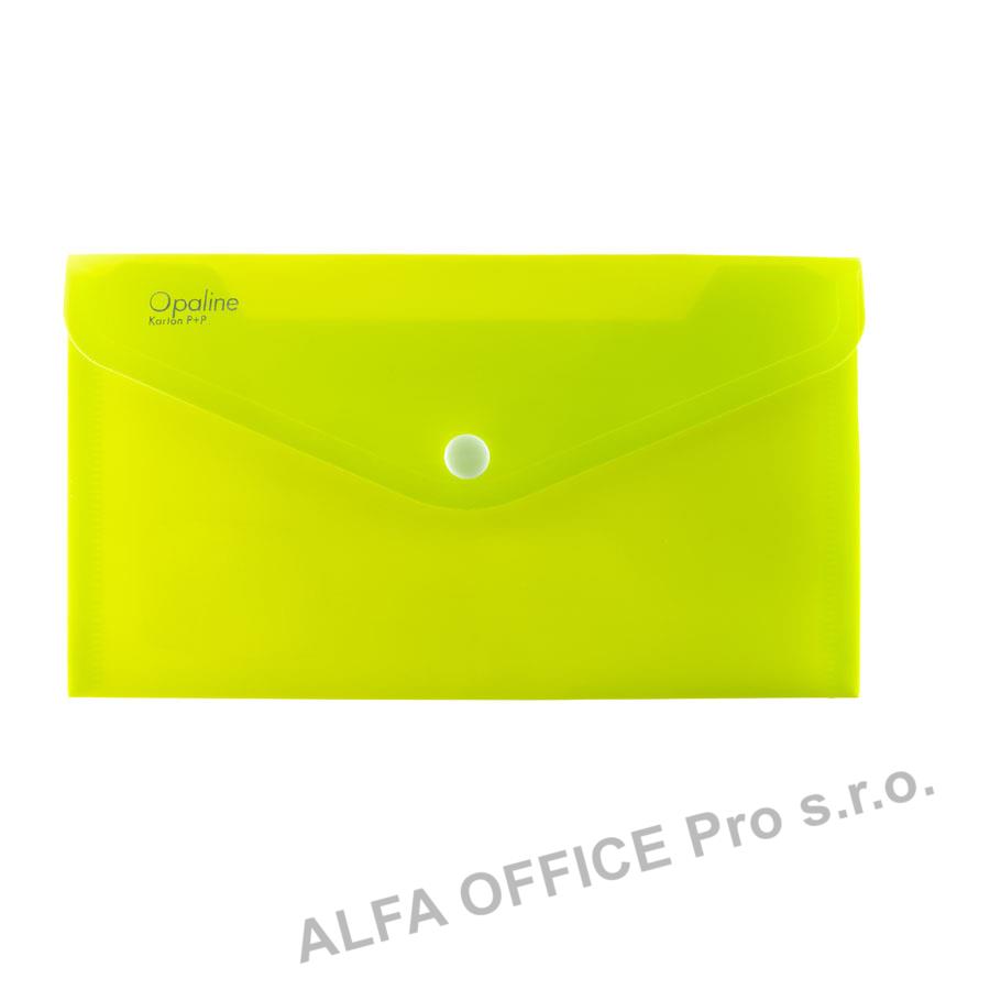 Spisové desky s drukem - DL / zelená limetková