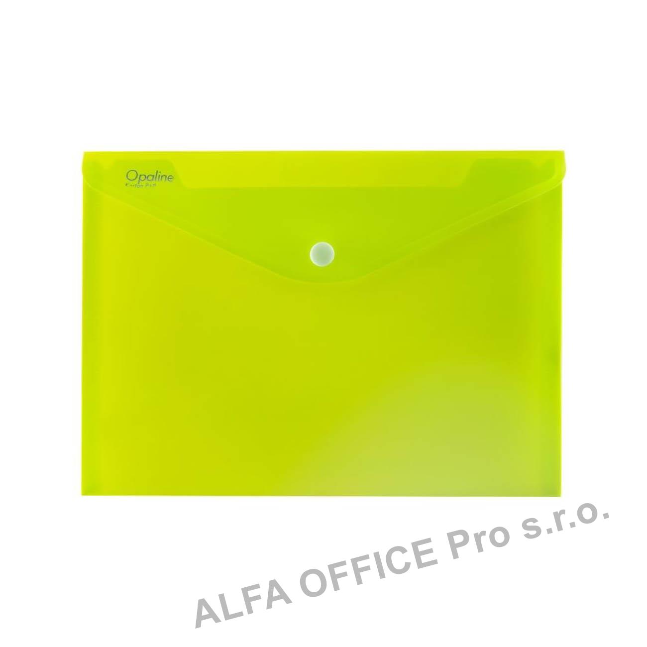 Spisové desky s drukem - A4 / zelená limetková