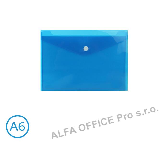 Spisové desky s drukem na šířku A6 - modrá