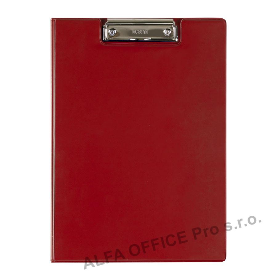 Dvojdeska A4 s klipem - červená