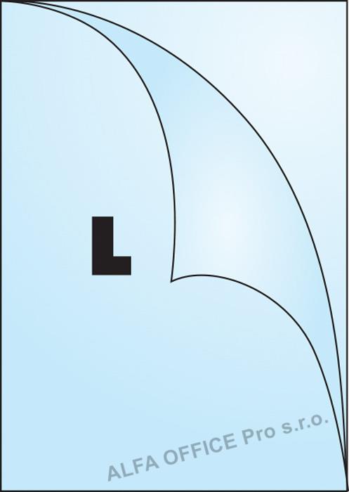 Zakládací obal Concorde - tvar L / A4 matný / 90 my / 100 ks