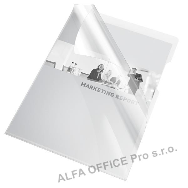 Zakládací obal A4 silný - tvar L / čirá 25 ks