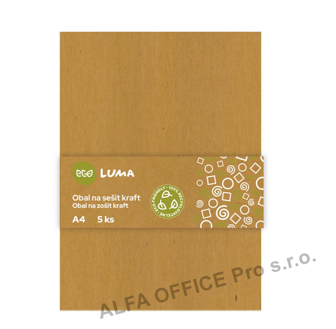 Obaly na sešity ECO LUMA - A4 / kraft / 5 ks