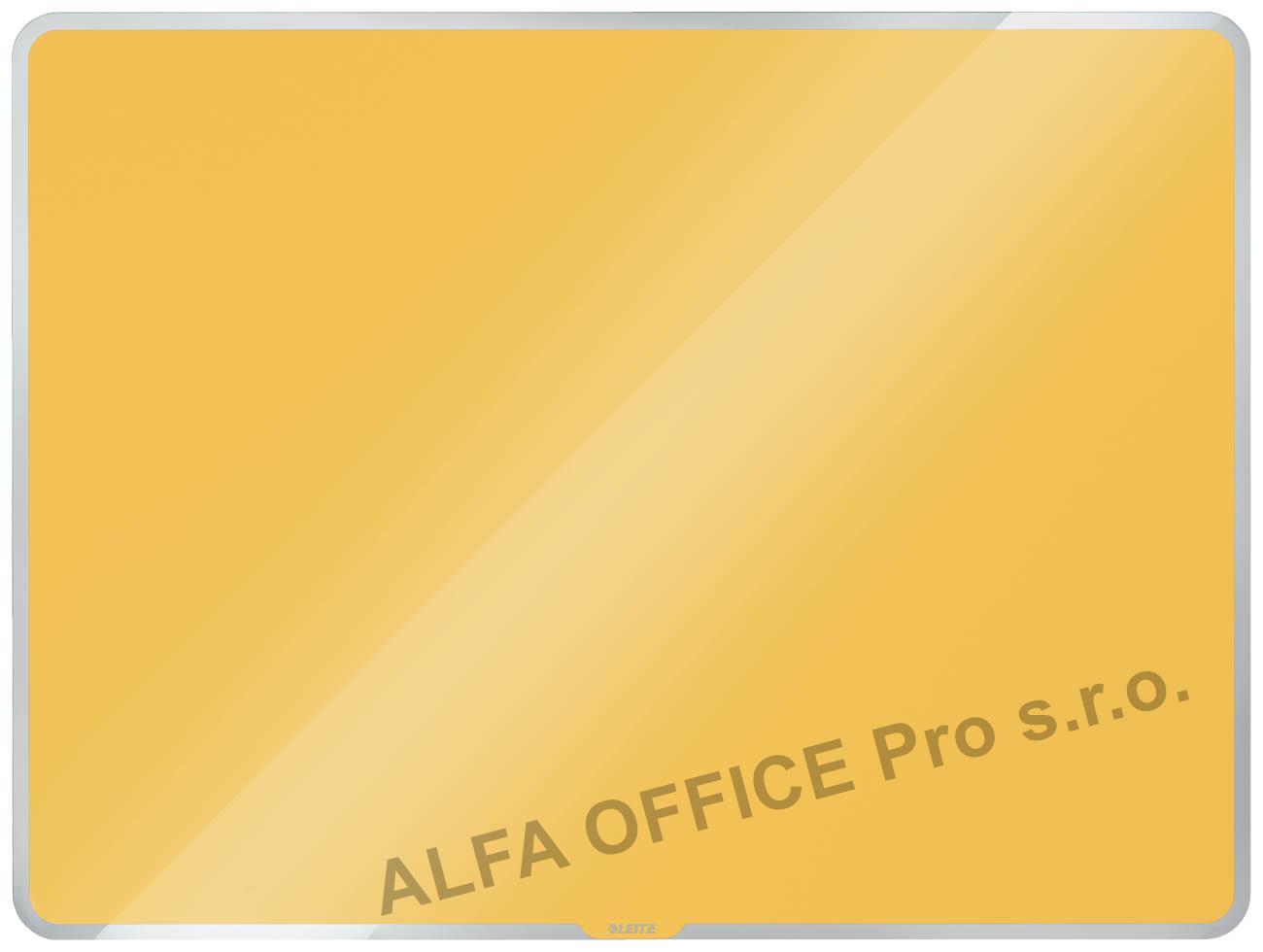 Tabule magnetická skleněná Leitz COSY - 60 x 40 cm / teplá žlutá
