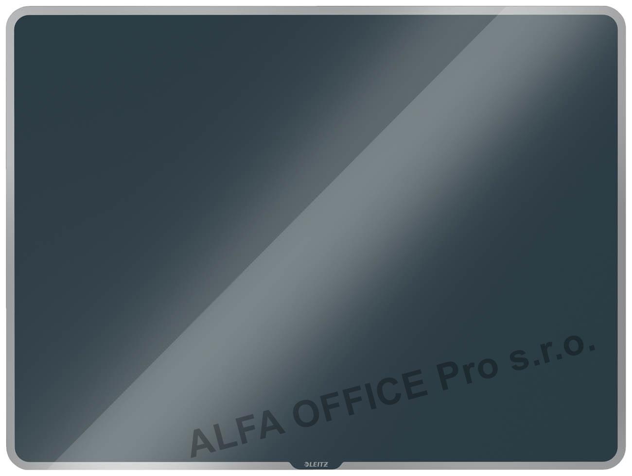 Tabule magnetická skleněná Leitz COSY - 80 x 60 cm / sametově šedá
