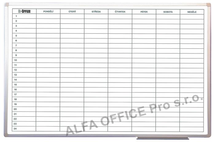 Plánovací tabule - týdenní 60 x 90 cm
