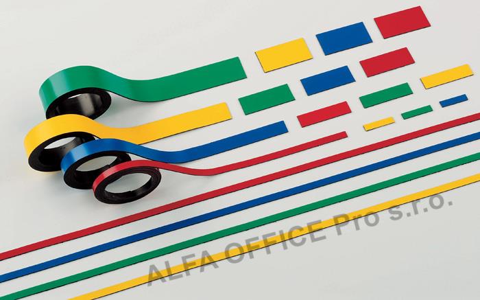 Magnetické pásky Hebel  - 20 mm x 1 m / žlutá / 2 ks