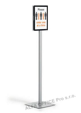 Podlahový stojan Durable INFO STAND BASIC - A4 / antracitová