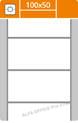 Etikety pro termotransferové tiskárny - 100 x 50 mm / 2000 etiket na kotouči