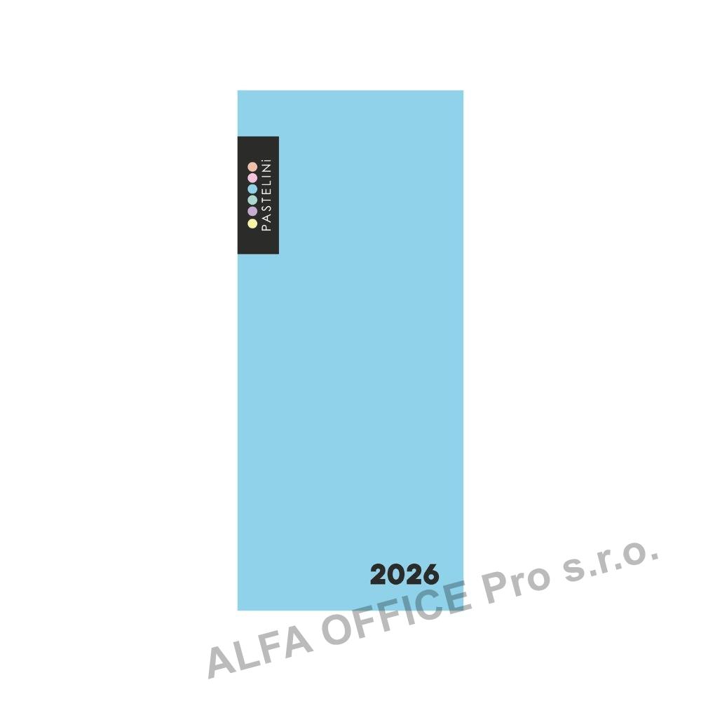 Diář kapesní PVC - PASTELiNI / modrá