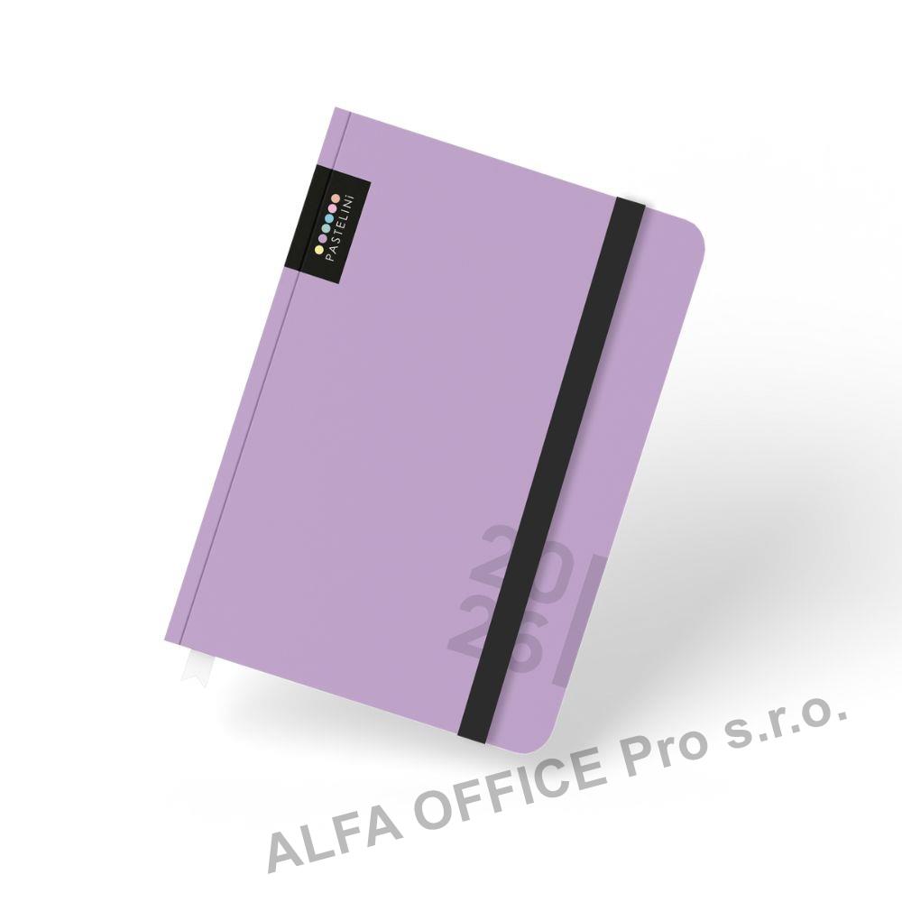 Diář PASTELINi - A6 / týdenní / fialová
