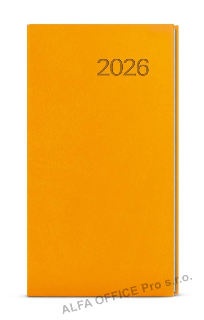 Diář VIVELLA - týdenní kapesní / okrová