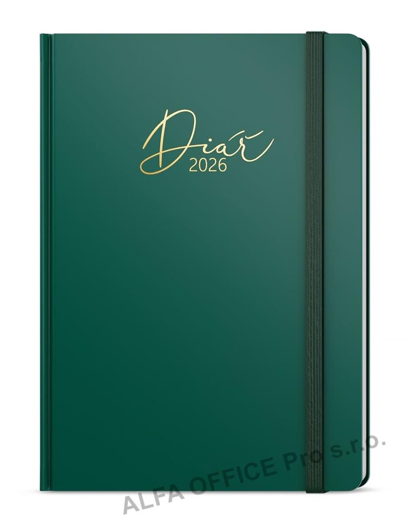 Diář LUXI - A5 / týdenní / zelená