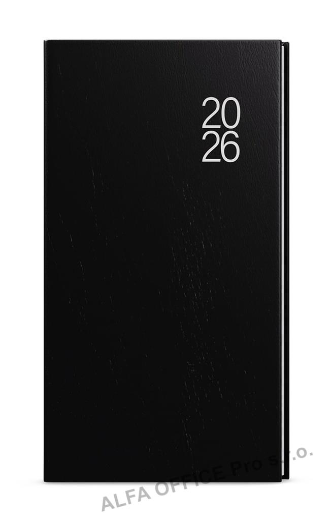 Diář BALACRON - týdenní kapesní / černá