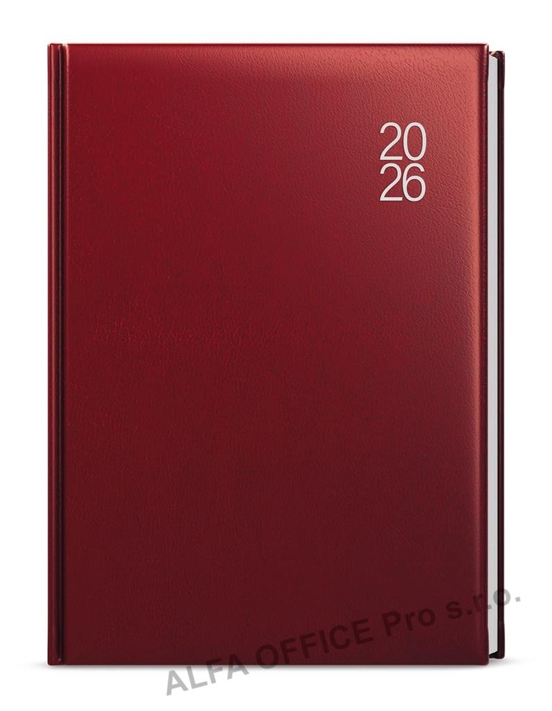 Diář BALACRON - A5 / denní / bordó