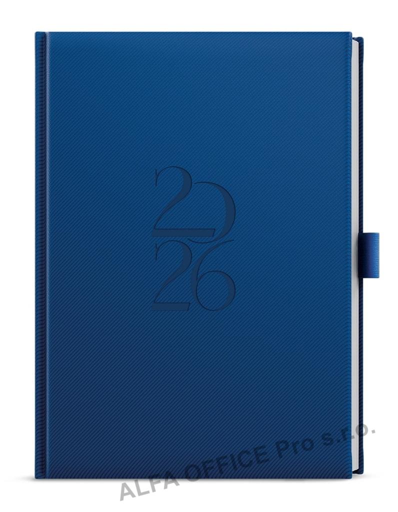 Diář DENY - A5 / týdenní / modrá