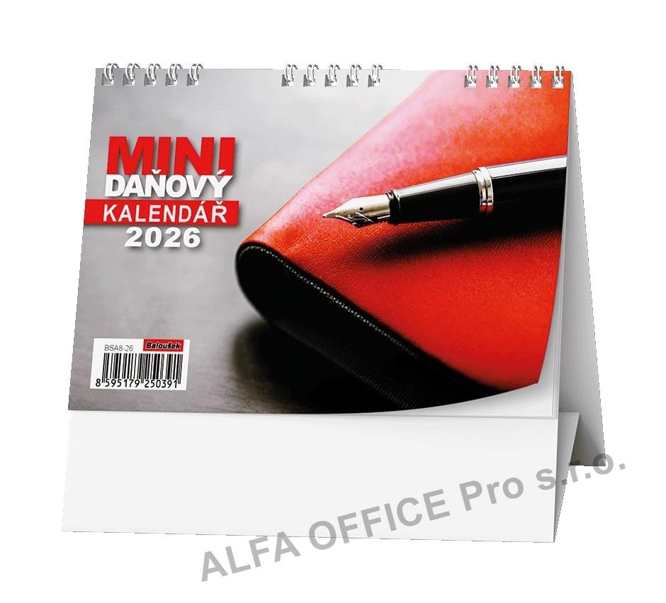 Kalendář stolní pracovní MINI DAŇOVÝ - Mini daňový / BSA8